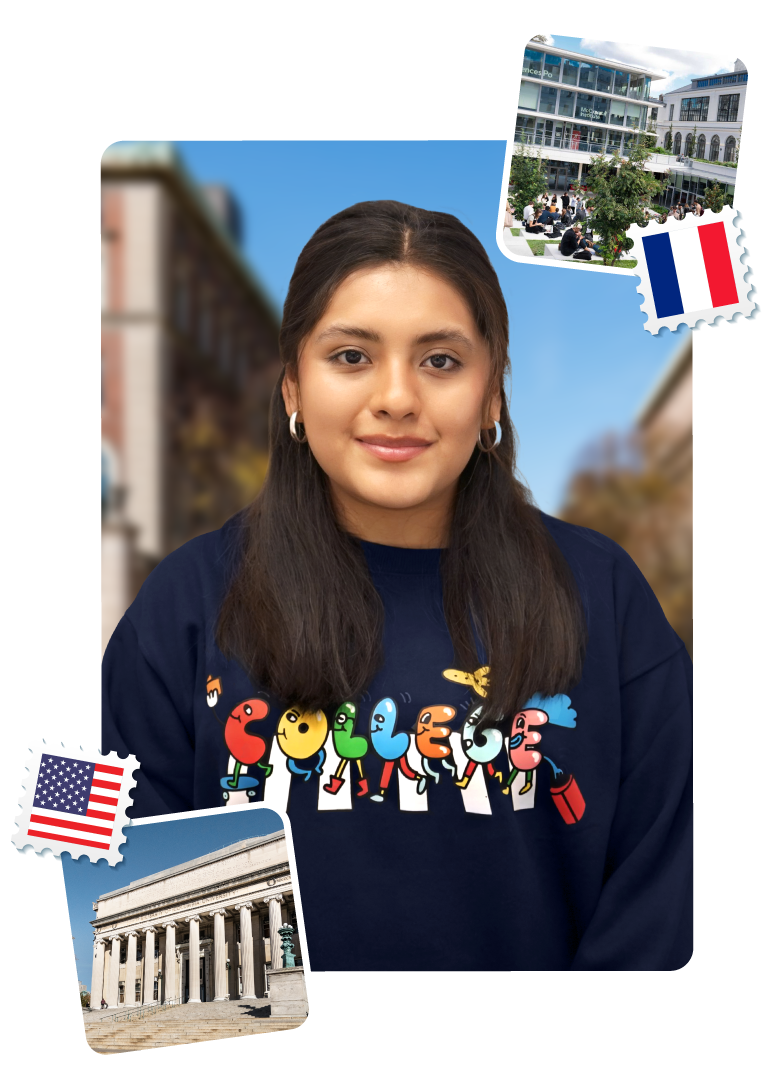 Alice logra un doble grado en Columbia University y Sciences Po con apoyo financiero completo
